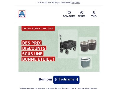 On campe sur nos prix !