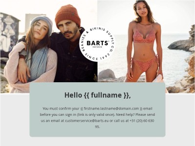 Please confirm your Barts account