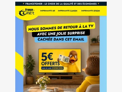 Une surprise se cache dans cet email