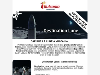 Votre automne à Vulcania 🌋