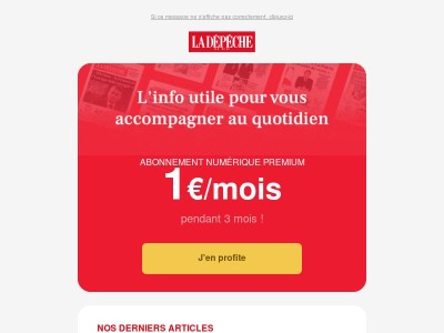 1€/mois pendant 3 mois : profitez de notre offre spéciale !