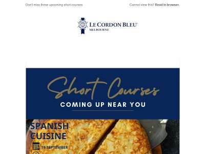 Don't miss these upcoming short courses with Le Cordon Bleu Melbourne