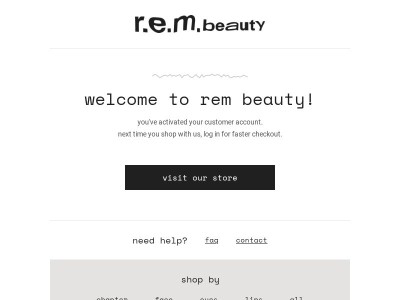 customer account confirmation