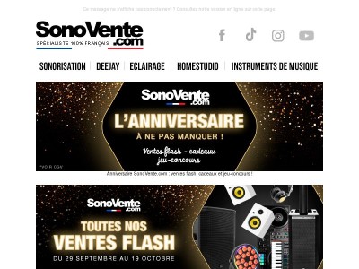 Des nouveautés et des ventes flash au programme !
