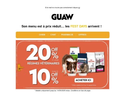 -10 % sur ses favoris 🎉 Les FEST DAYS arrivent !