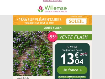 🌅 DERNIER JOUR : -10% pour toute commande avec le code SOLEIL