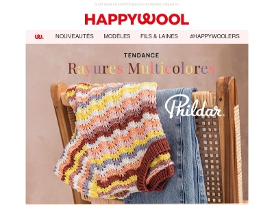 Les rayures multicolores font sensation