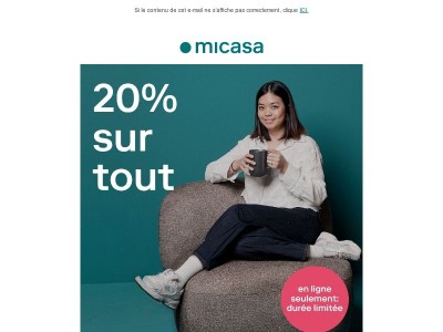 ⏰ Dernière chance: 20% sur tout