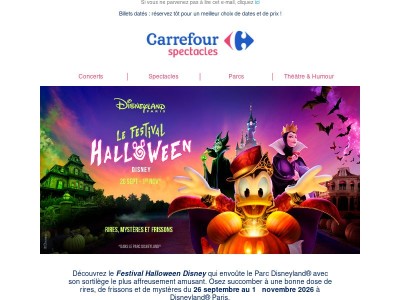 Disneyland® Paris : fêtez Halloween dès le 26/09 🎃