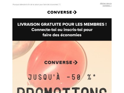Jusqu'à -50 %* : tout le monde est invité à en profiter