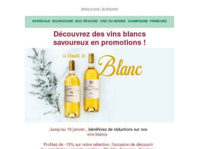 {{ firstname }}, la semaine du blanc ! 🍷
