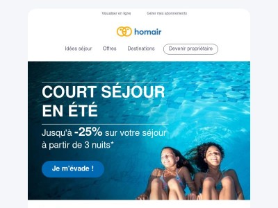 ☀️ Laissez-vous tenter par nos courts séjours !