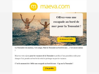 Cap sur la mer à la Toussaint dès 211€ 🌊 