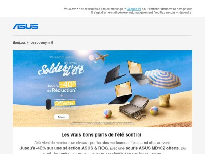 Jusqu'à -40% sur nos PC portables ☀️ Les soldes continuent !