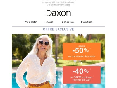 Jusqu’à ce soir : Livraison offerte avec -40% sur votre commande