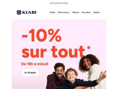 -10% sur TOUT jusque minuit 💥