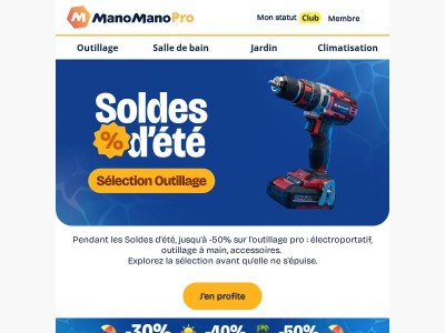 Soldes d'été : focus sur l'outillage pro