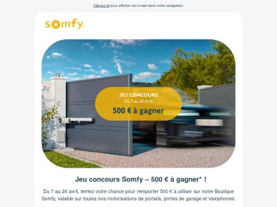 🎁 Gagnez 500 € pour motoriser vos accès !