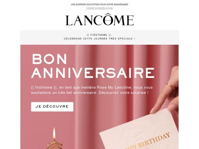 Bon anniversaire : une surprise vous attend 🎁