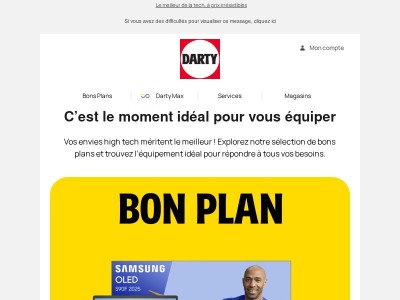 Les bons plans High Tech sont chez Darty