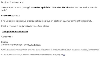 Vite, -15% jusqu'à minuit seulement ⌛