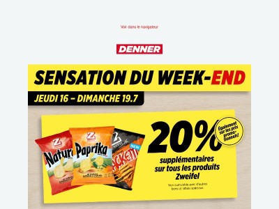 🥔✨ 20% supplémentaires sur les produits Zweifel et d'autres offres promotionnelles