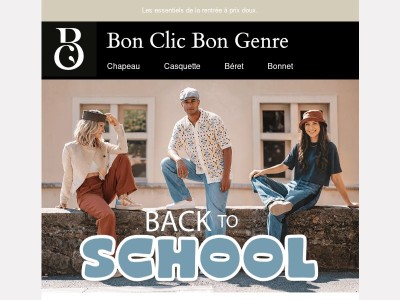 Back to School : jusqu’à -50 % sur les chapeaux