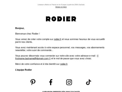 Bienvenue chez Rodier