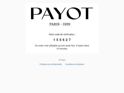 Votre code est : 155627