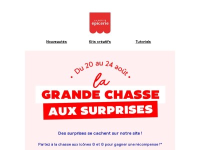 La chasse aux surprises est ouverte !
