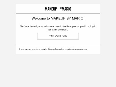 Customer account confirmation