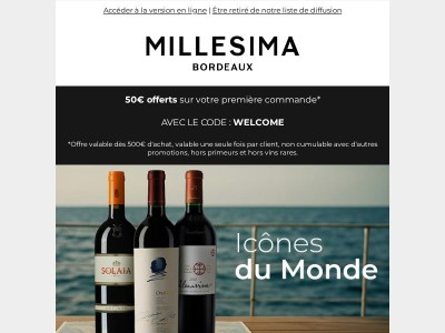 Icônes du monde : les sorties de la semaine !